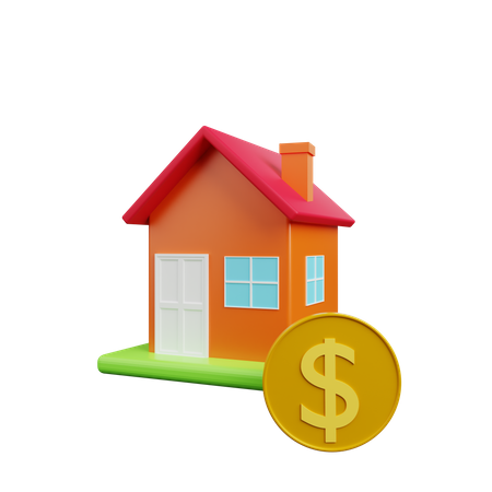 Home Money  3D Illustration