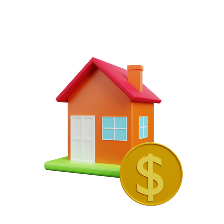 Home Money 3D Illustration