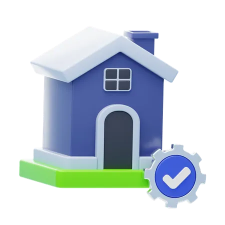 Home mortgage  3D Icon