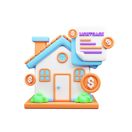 Home Mortgage  3D Icon