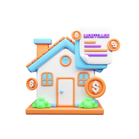 Home Mortgage  3D Icon