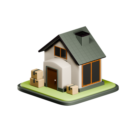 Home Moving  3D Icon
