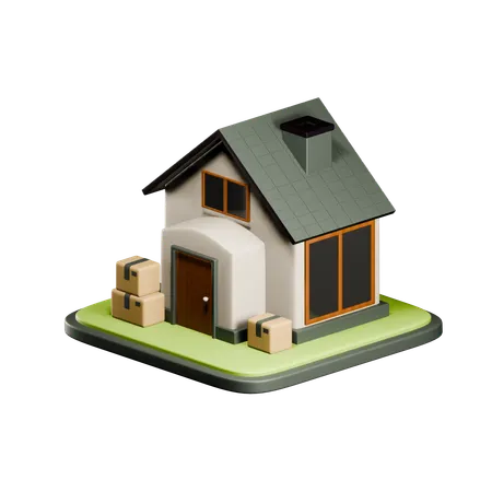 Home Moving  3D Icon