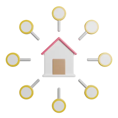 Home Network  3D Icon