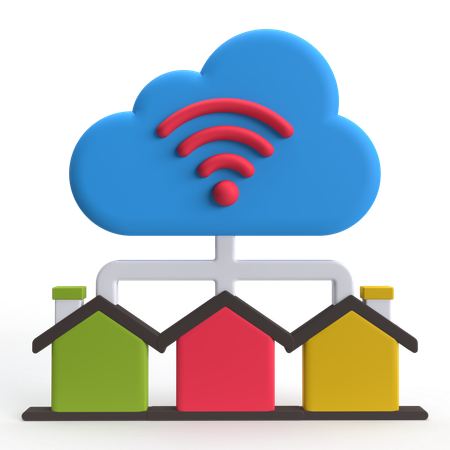 Home Network  3D Icon