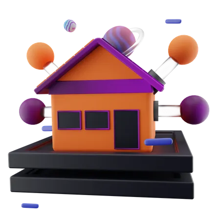Home Network 3D Icon