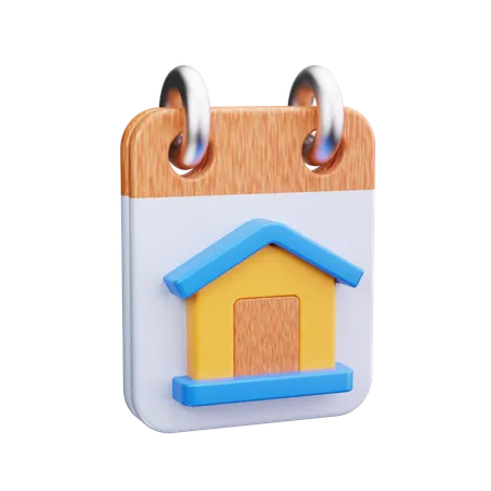 Home On List  3D Icon