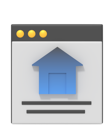 Home Page  3D Icon