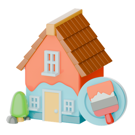 Home Paint  3D Icon