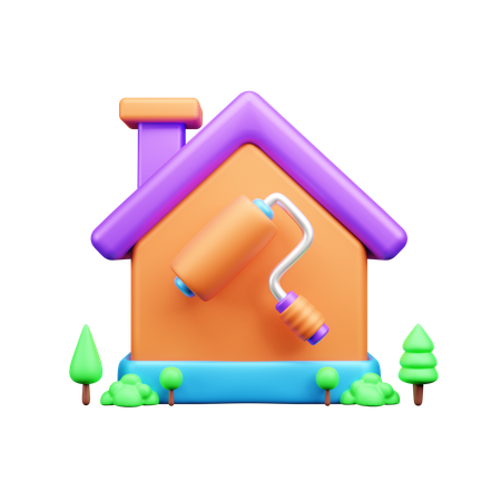 Home Paint  3D Icon