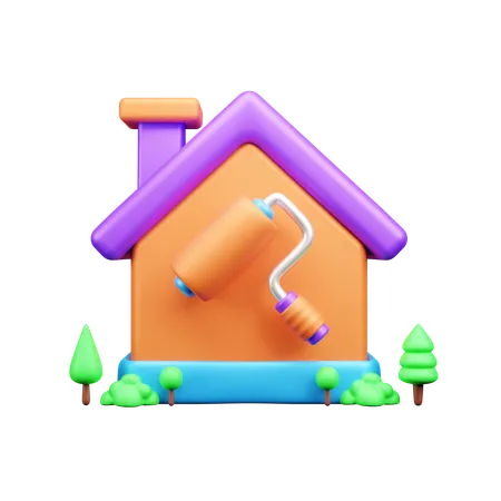 Home Paint  3D Icon