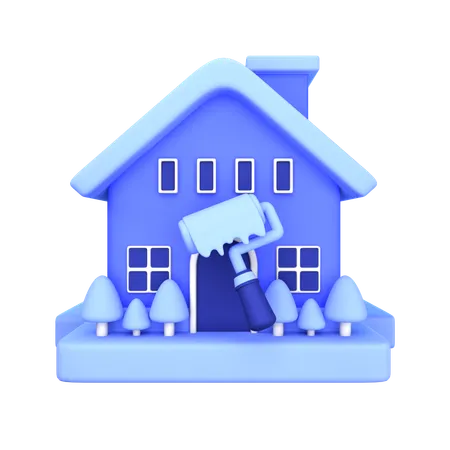 Home Paint  3D Icon