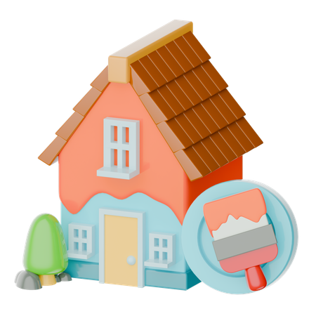 Home Paint  3D Icon