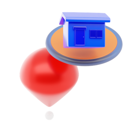 Home Pin  3D Icon