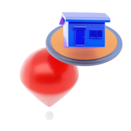 Home Pin  3D Icon
