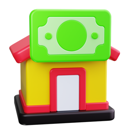 住宅価格  3D Icon