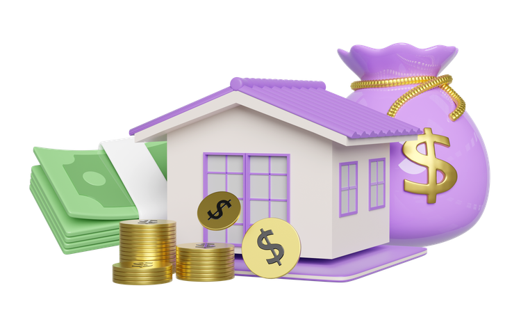 Home Price  3D Icon