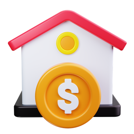 Home Price  3D Icon