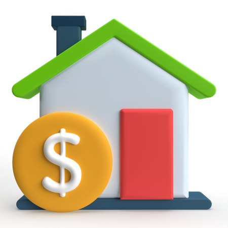 Home Price  3D Icon