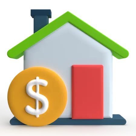 Home Price  3D Icon