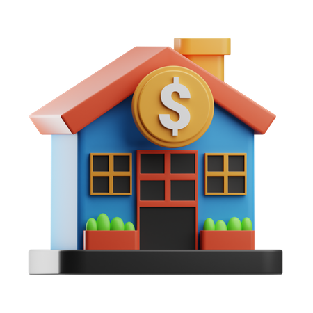 Home Price  3D Icon