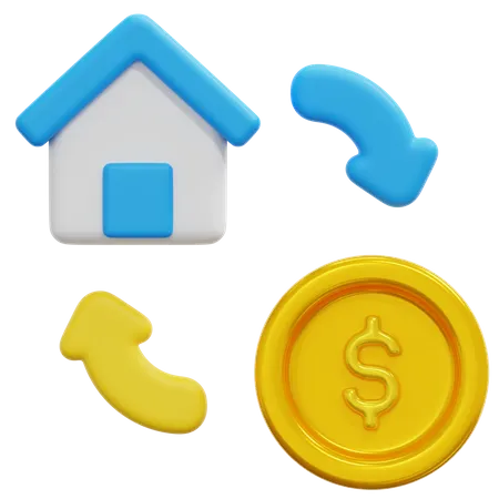 Home Price  3D Icon