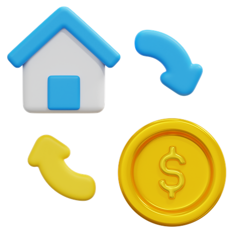 Home Price  3D Icon