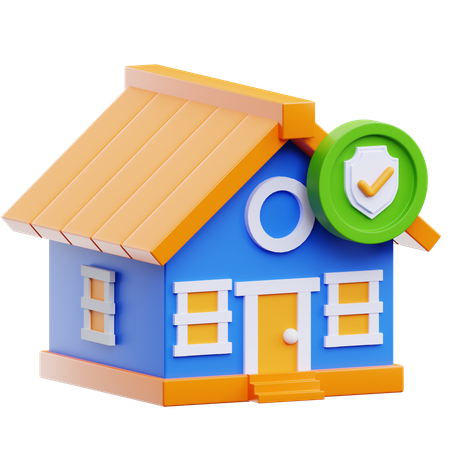 가정 보호  3D Icon