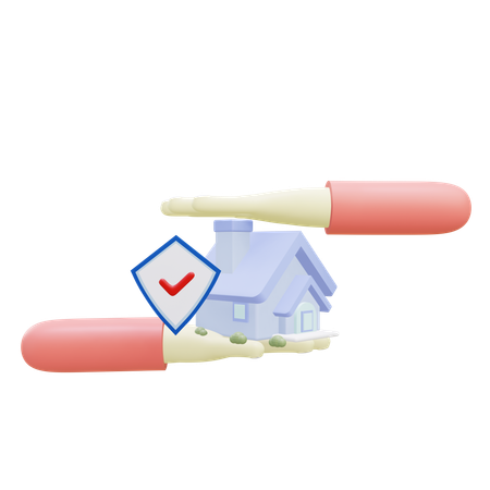 Home Protection  3D Icon