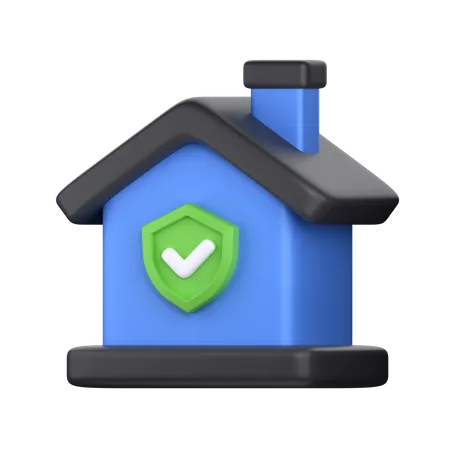Home Protection 3 D Icon Perfect For Cyber Security Theme 3D Icon