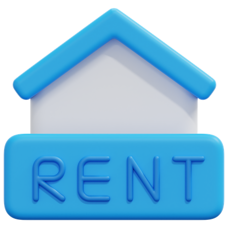 Home Rent  3D Icon