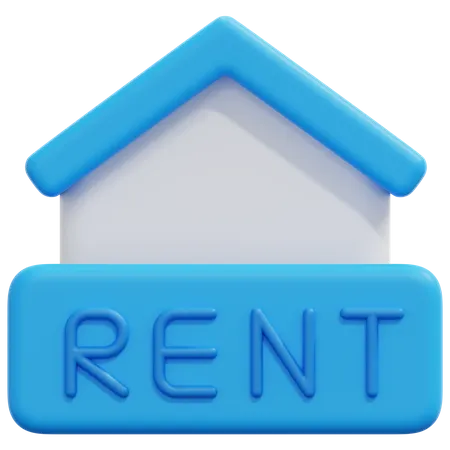 Home Rent  3D Icon