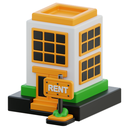 Home Rent  3D Icon