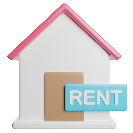 Home Rent  3D Icon