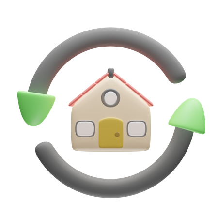 Home Reset  3D Icon