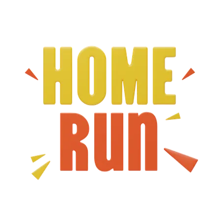 Home Run  3D Icon