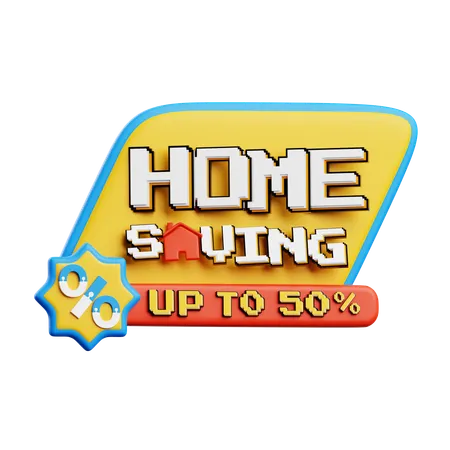 Home Saving  3D Icon