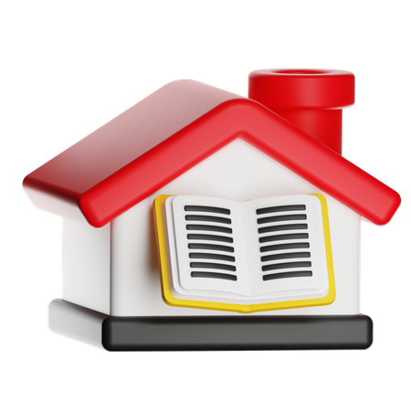 Home School  3D Icon