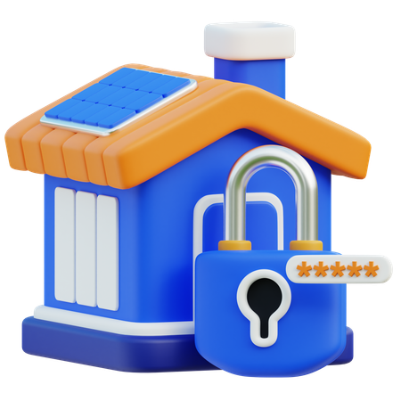 주택 보안  3D Icon