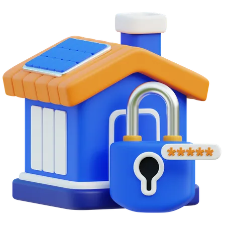 주택 보안  3D Icon