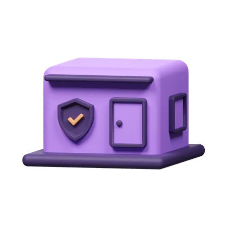 Home Security  3D Icon