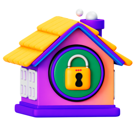 Home Security  3D Icon