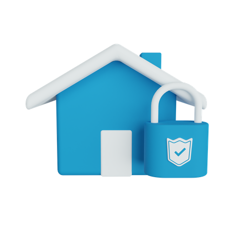 Home Security  3D Illustration