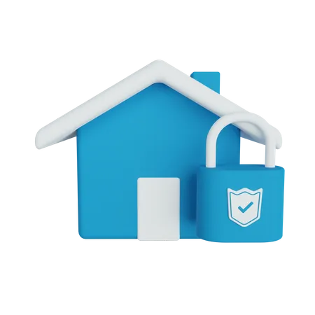 Home Security  3D Illustration