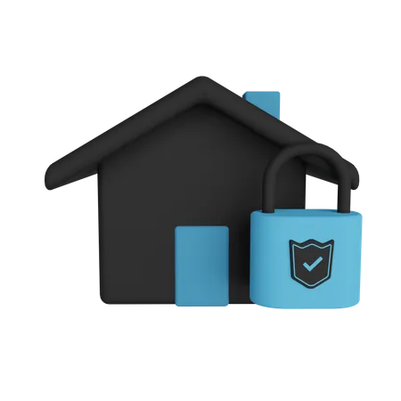 Home Security  3D Illustration