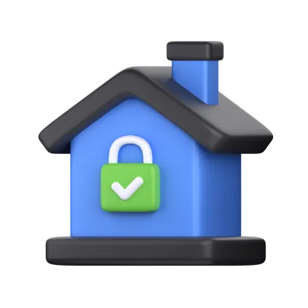 Home Security 3 D Icon Perfect For Cyber Security Theme 3D Icon