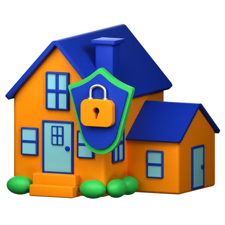 Home Security 3 D Icon Illustration 3D Icon