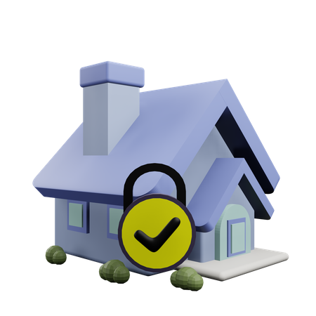홈 보안 시스템  3D Icon