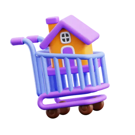 Home shopping  3D Icon