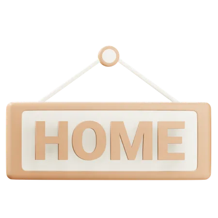 Home Sign  3D Icon